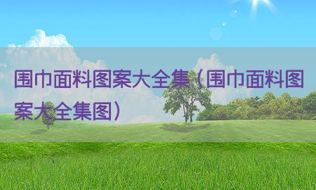 围巾面料图案大全集（围巾面料图案大全集图）