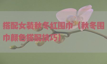 搭配女装秋冬红围巾（秋冬围巾颜色搭配技巧）