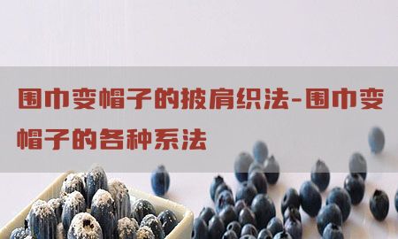 围巾变帽子的披肩织法-围巾变帽子的各种系法