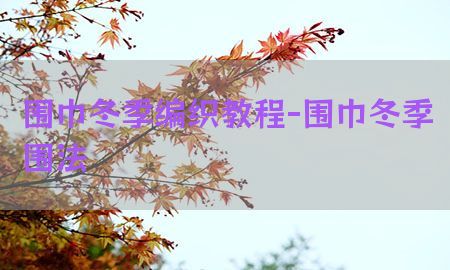 围巾冬季编织教程-围巾冬季围法