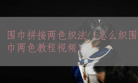 围巾拼接两色织法（怎么织围巾两色教程视频）